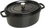 STAUB Oval Cocotte, 31cm Black, Cast Iron
