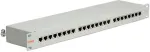 ROLINE 48,26cm 19Zoll-Patchpanel 1 HE 24 Ports Kat.5e Class D grau