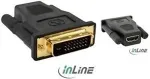 Inline - Video- / Audio-Adapter - HDMI / DVI - HDMI, 19-polig (W) - DVI-D (M) (17660P)