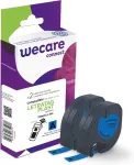 Armor WECARE tape 2pcs compatible with DYMO S0721650,Black/Blue,12MM*4M