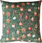 Home4you Padi CHRISTMAS NEW 45x45cm, j&otilde;uluehted kuusel, 50% pol&uuml;ester, 50% puuvill, kangas 573