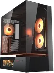 Korpus COUGAR Kuvar Midi-torni CFV235 Vision, ARGB, klaas, Black