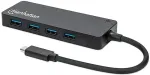 MANHATTAN 4-Port USB 3.2 Gen 1 Hub C-Stecker auf 4x A-Buchse
