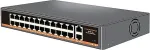 NONAME PoE switch 24x100Mbps PoE+ 2x Gigabit UPLINK, 400W