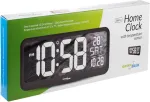 Maclean Large Digital Clock Wall Mount Free Standing with Temperature Sensor 37x17cm LCD Display Power Adapter & Battery Operated