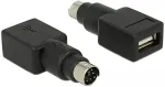 DeLOCK Adapter PS/2 Stecker > USB Typ-A Buchse