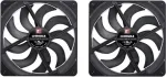 Noctua NF-A14x25 G2 PWM Sx2-PP chromax.black, case fan, black, PWM connector, 2 fans, 140 mm
