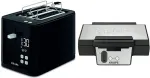 Krups toaster KH6418 black - Smart'n Light