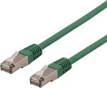 DELTACO U / STP Cat6a patchkabel, LSZH, 0,3 m, roheline
