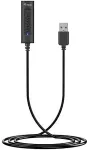 EQUIP Adapter USB-A-> 4-Pin 3.5mm St/Bu DAC +Button schwarz