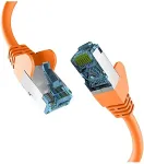EFB Elektronik EFB RJ45 Patchkabel mit Cat7 Rohkabel 50.00m orange