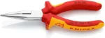 KNIPEX Snipe Nose Side Cutting Pliers chrome