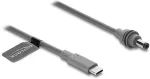 DeLOCK USB Type-C&trade; Stecker zu DC 5,5 x 2,1 mm Kabel kompatibel mit Starlink Mini, 5 m grau
