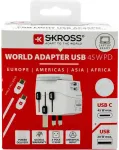 Skross reisitoiteadapter PRO Light USB AC45PD