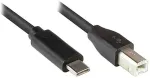 Alcasa Good Connections USB2.0 Kabel C-B schw. 0,5m