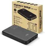 EverActive Powerbank 10 000mAh, 1x USB, 2x USB-C, 20W, QC4+, LCD screen, black