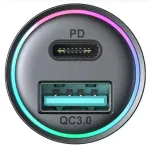 Joyroom auto laadija Mini, C+U, 60W, Black (JR-CCN04)