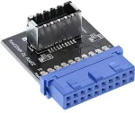 Inline USB 3.0 to USB 3.1 Front Panel Key-A Adapter internal