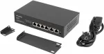 LANBERG Switch PoE+ Rack 10"/19" RSFE-4P-2FE-60