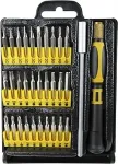 DELTACOIMP Precision bit kit with one handle, bit holder and 30 bits orange / black / VK-249