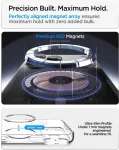 SPIGEN &Uuml;mbris Ultra Hybrid (MagFit), Apple iPhone 18 Pro / iPhone 17 Pro, l&auml;bipaistev valge MagSafe ringiga,