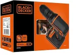 Black & Decker BDCDC18-QW drill 650 RPM Black, Orange