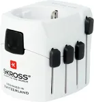 Skross PRO power plug adapter Universal White