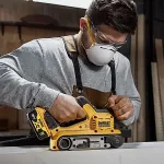 DeWALT cordless belt sander DCW220NT, 18 volts (yellow/black, without battery and charger, in T STAK-Box VI)