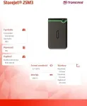 K&otilde;vaketas TRANSCEND External HDD||StoreJet|1TB|USB 3.1|Colour Green|TS1TSJ25M3G