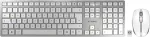Klaviatuur CHERRY ja hiir DW 9100 SLIM klaviatuur Komplektis hiir RF traadita + Bluetooth QWERTY British English Silver