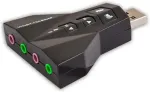 SAVIO &ndash; Carte de soud 7.1 AK-08 interface cards/adapter 3.5 mm, USB 2.0