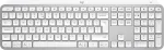 Klaviatuur Logitech MX Keys S Wireless Keyboard, RF Wireless+Bluetooth, Illuminated, US Int, Pale Grey