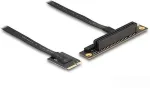 DELOCK M.2 Key A+E zu PCIe x8 NVMe Adapter gewinkelt mit 20 cm Kabel