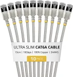 Startech 15CM ULTRA SLIM CAT6A 10 PACK .