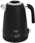 Veekeetja Adler AD 1295b electric kettle 1 L 2200 W Black, Stainless steel