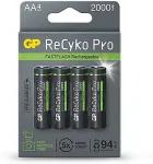 GP Batteries GP Battery (AA) Laetav patarei RECYKO+ Pro Fast Flash, NIMH R03, (4 patareid / blister), 2000mAh