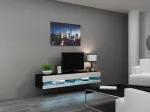 Cama MEBLE Cama TV stand VIGO NEW 30/180/40 black/white gloss