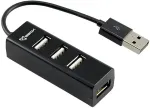 SBOX H-204 USB 4 Ports HUB, Black