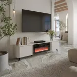 Cama MEBLE Cama Volare RTV cabinet 200 x 39 x 49 cm cashmere + fireplace