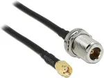 DELOCK Antennenkabel RP-SMA Stecker > N Buchse zum Einbau 1,5 m