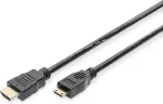 Assmann Digitus - Video- / Audiokabel - HDMI - 30 AWG - Mini-HDMI, 19-polig (M) - HDMI, 19-polig (M) - 3 m - Doppelisolierung - Schwarz (AK-330106-030-S)