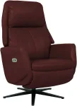 Home4you Tugitool DAMIANO elektriline recliner 72x84xH116cm, tumepunane nahk