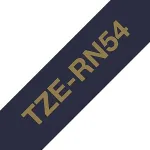 Brother TZE-RN54 label-making tape Gold on navy