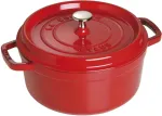 Zwilling Staub Round Cocotte, 26cm Cherry Red, Cast Iron