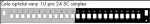 Solarix Front of the optical tray 1U for 24 SC simplex BK