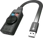 C-TECH SC-7Q sound card, 7.1 surround sound, audio switch
