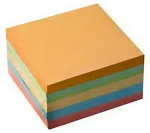 SMLT M&auml;rkmepaber 8x8cm,t&auml;iteplokk, v&auml;rviline, 500 lehte, 2 tk