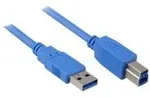 SHARKOON Kabel USB 3.0 A-B black 2m