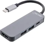 INLINE Multihub USB 3.2 Gen.1, 2x USB-A, HDMI 4K/30Hz, USB-C PD 87W