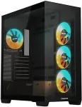 Korpus GigaByte C500 PANORAMIC STEALTH - Mid tower - ATX - Seitenteil mit Fenster (geh&auml;rtetes Glas) - keine Spannungsversorgung (ATX) - Schwarz - USB/Audio (GB-C500P ST)